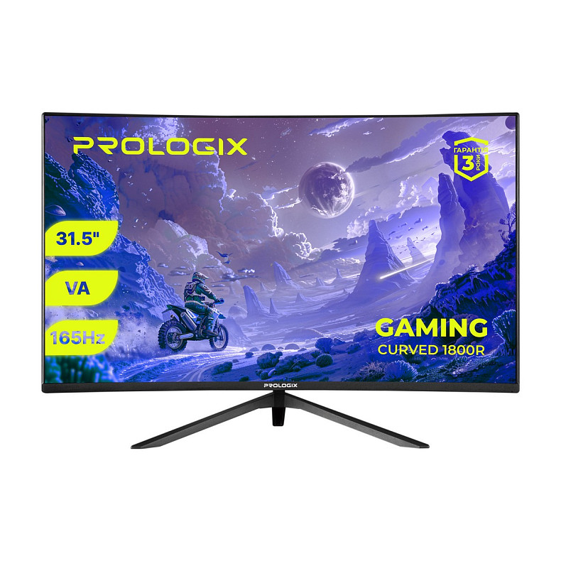 Монітор Prologix Gaming 31.5" GM3224CQ VA Black Curved 165Hz