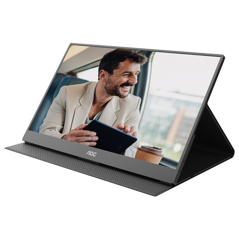 Монітор AOC 15.6" 16T20E2, IPS, HDMI, USB- C, колонки