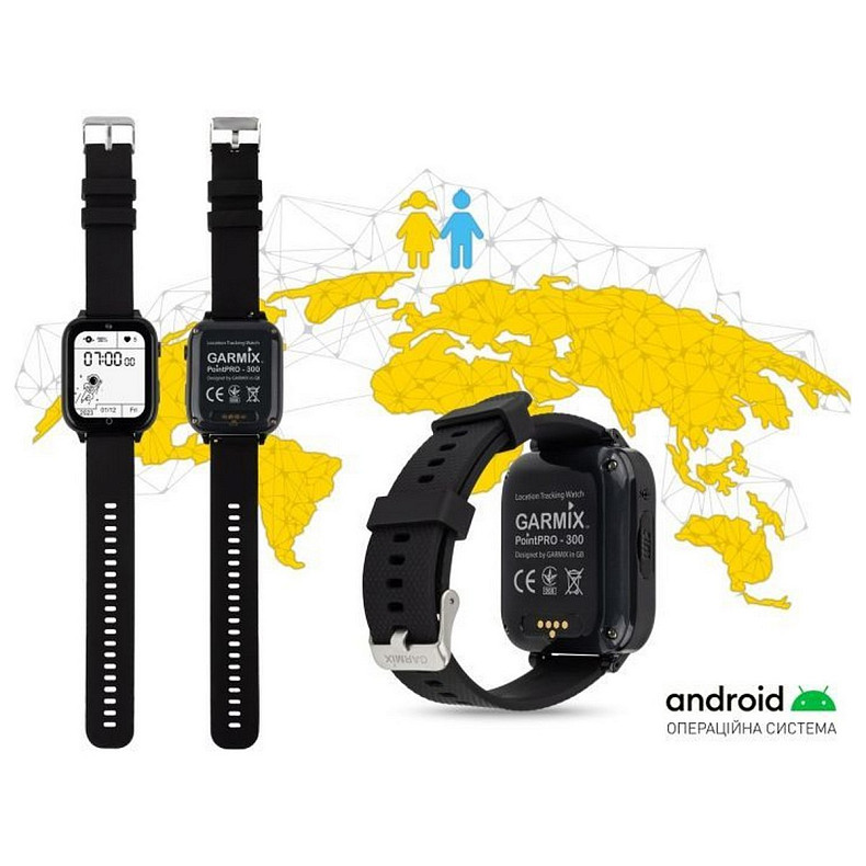 Дитячий смарт-годинник Garmix PointPRO-300 4G/GPS/WiFi Black