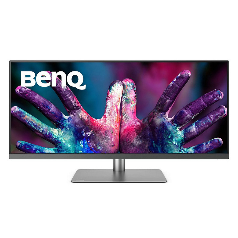 Монітор 34" BenQ PD3420Q, IPS, WQHD, 2 x HDMI, DP, USB-C, USB-hub, HAS, колонки, темно-сірий