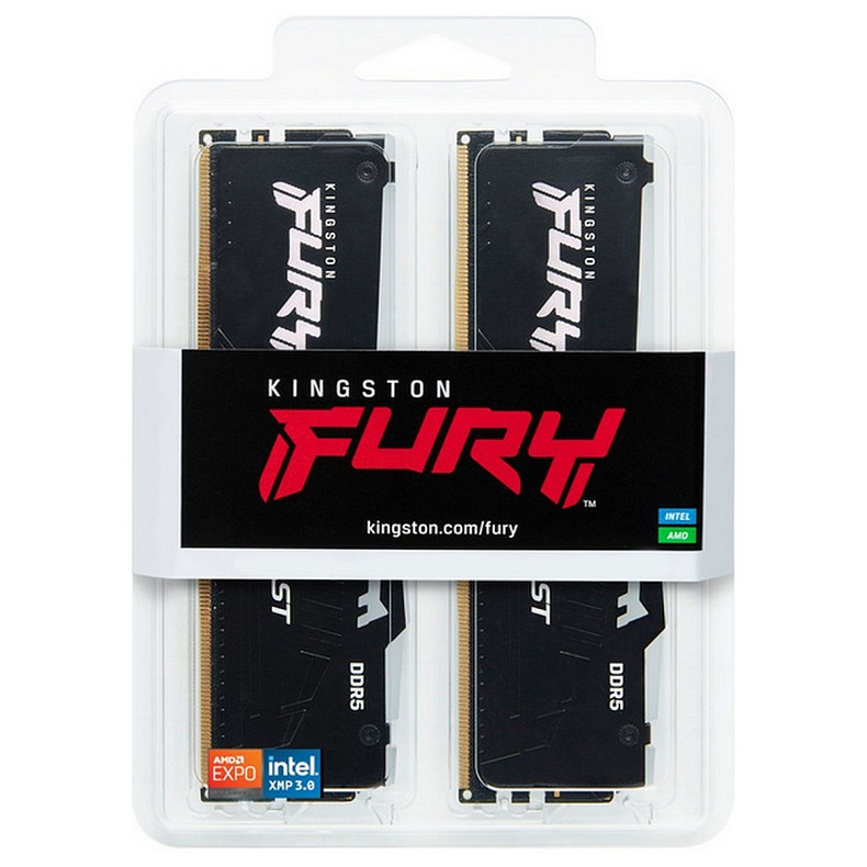 ОЗУ Kingston FURY Beast RGB DDR5 64GB KIT (32GBx2) 5200