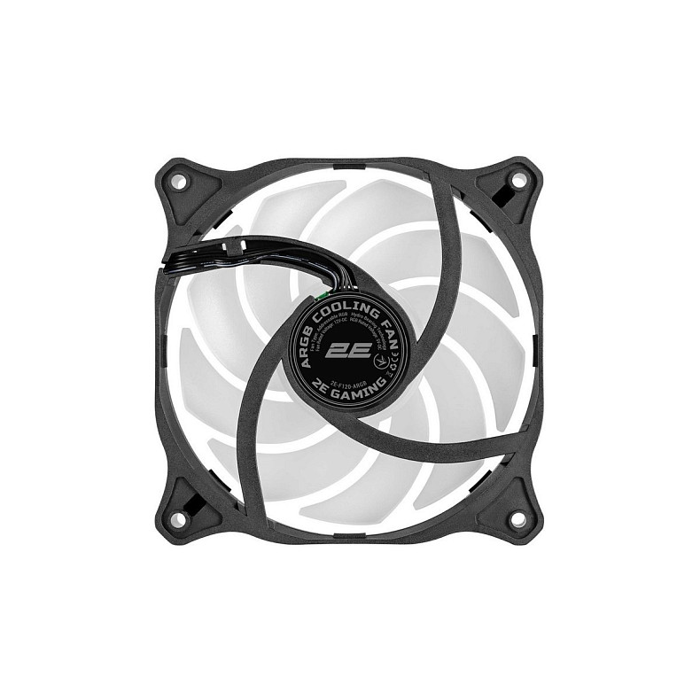 Корпусный вентилятор 2E GAMING F120-ARGB, 120mm, 1200rpm, 3pin, 3pin+5VAura, 24dBa