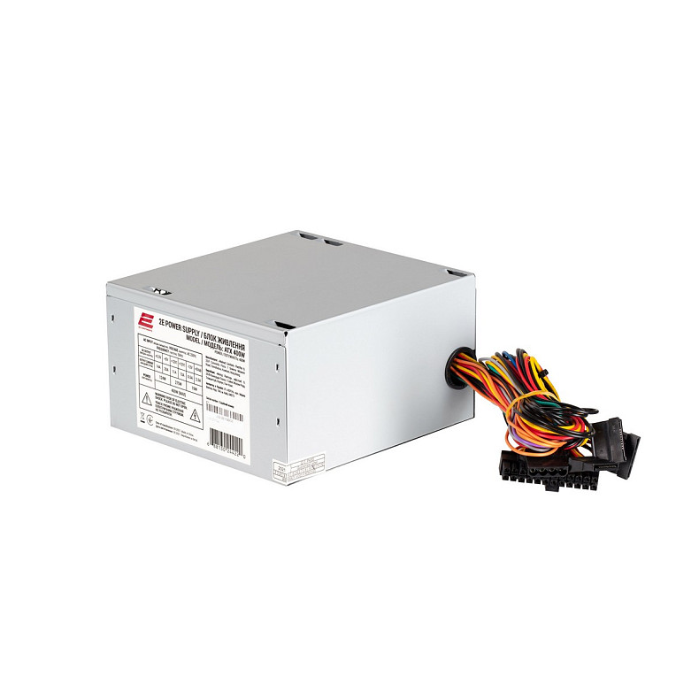 Корпус 2E Alfa E185-400, з БЖ 2E ATX400W, 1xUSB3.0, 2xUSB2.0, Perforated Side, ATX, чорний