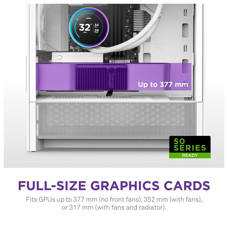 Корпус NZXT H3 Flow White без БП (CC-H31FW-01)