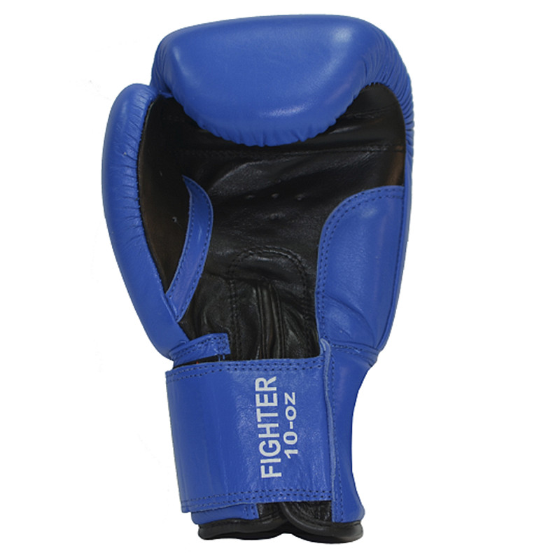 Перчатки боксерские Benlee FIGHTER 10oz /Кожа /сине-черные