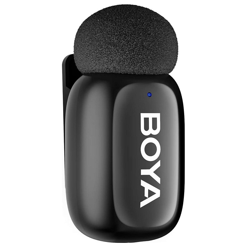 Бездротовий петличний мікрофон BOYA mini-12 Type-C/Lightning Black