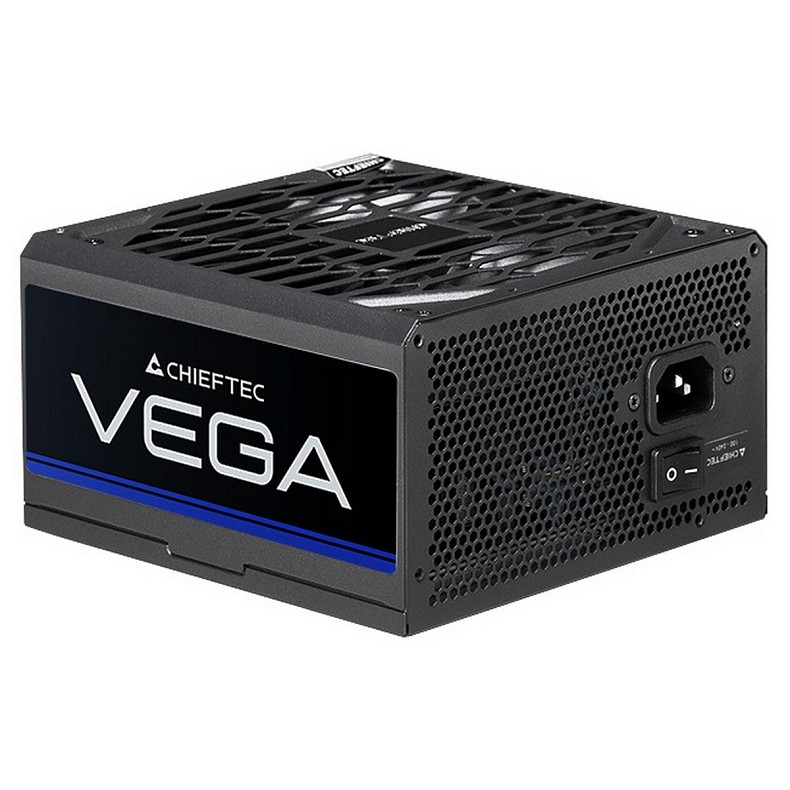 Блок живлення CHIEFTEC Vega (850W), >90%, 80+ Gold, 135мм FDB, 1xMB 24pin(20+4), 2xCPU 8pin(4+4)