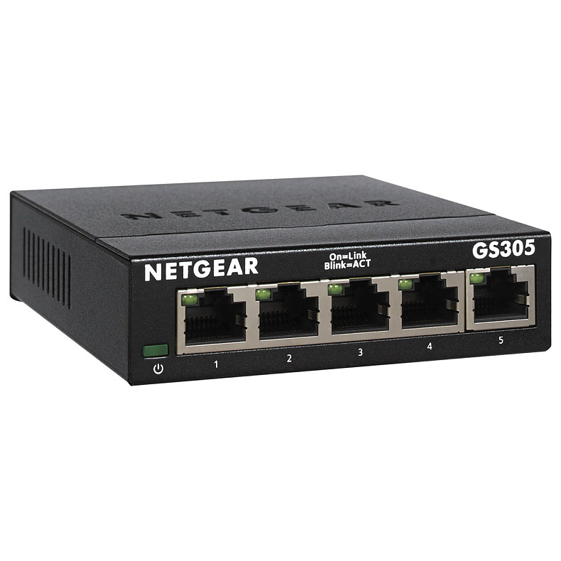 Комутатор Netgear GS305-300PES (5xGE, некерований)