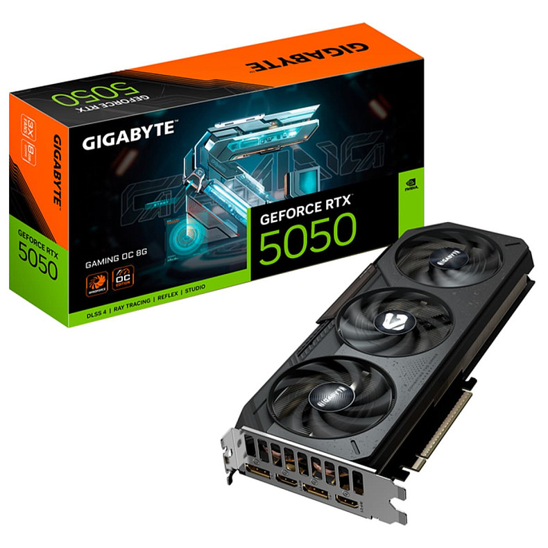 Відеокарта Gigabyte GeForce RTX 5050 GAMING OC 8GB GDDR6 (GV-N5050GAMING OC-8GD)