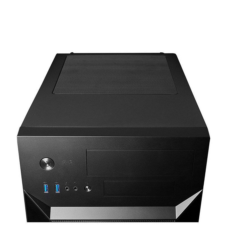 Корпус CHIEFTEC Gaming Cube CI-02B, без БП, 2xUSB3.0, чорний, mATX