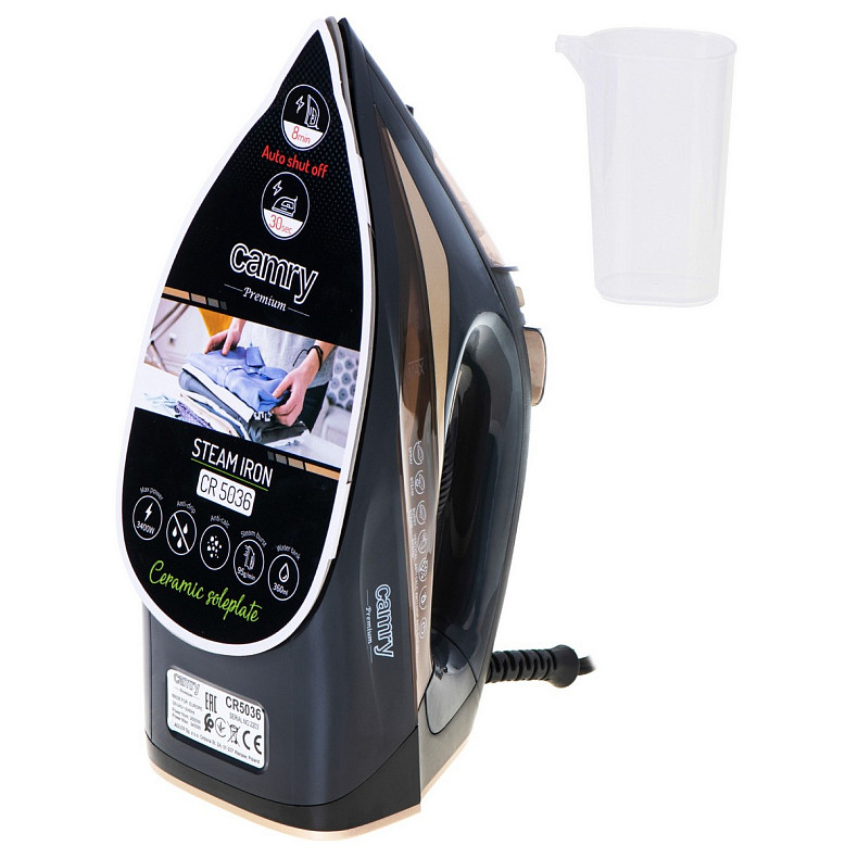 Утюг Camry CR 5036 black-gold