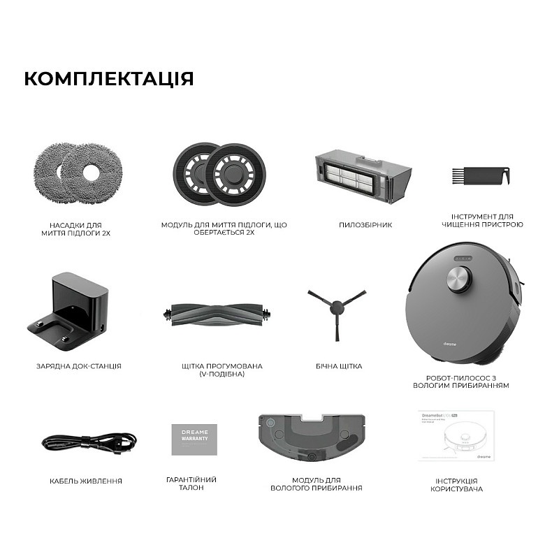 Робот-пилосос миючий Dreame Bot L10S Pro