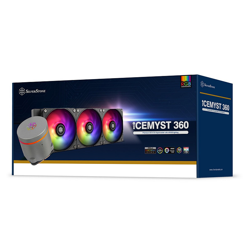 Система рідинного охолодження SilverStone IceMyst IM360-ARGB, LGA 1700, 2066, 2011, 1200, 115X, AM5,