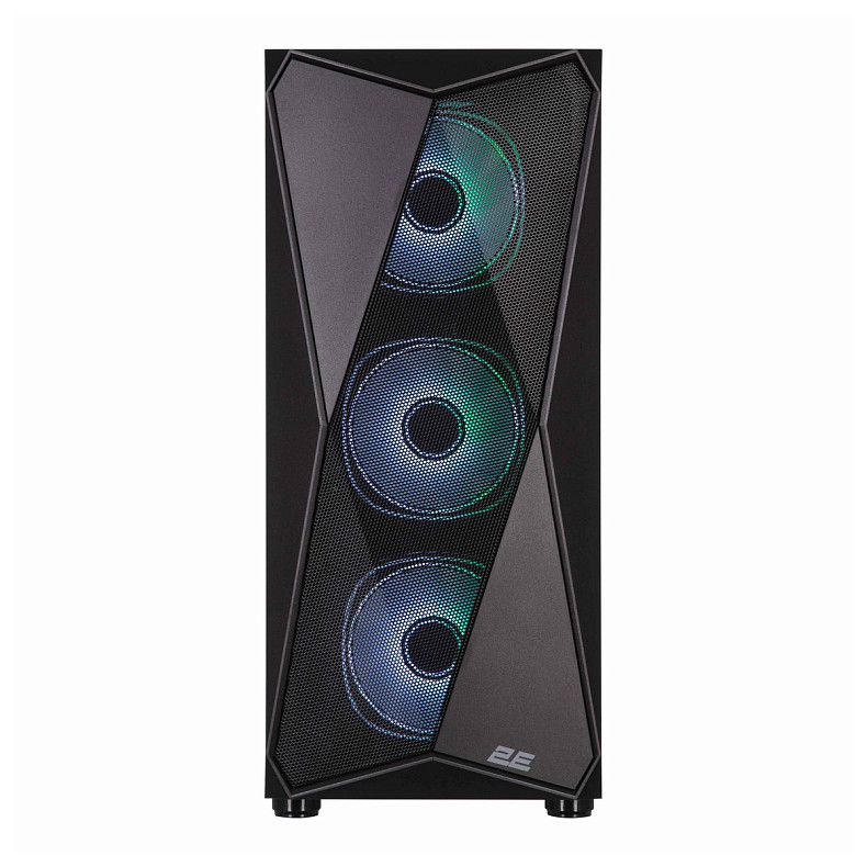 Корпус 2E GAMING Aruba G3313B, без БП 1xUSB3.0, 2xUSB2.0, 5x120мм ARGB, VGA 300мм, LCS ready, HUB, T