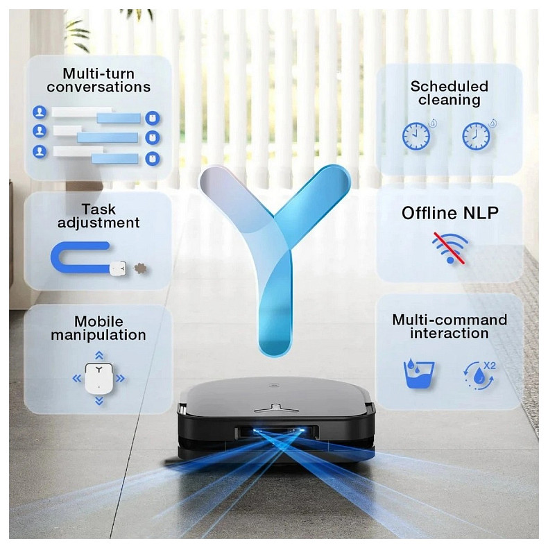 Робот-пилосос Ecovacs Deebot Ozmo X5 Pro Omni (DDX39) Black