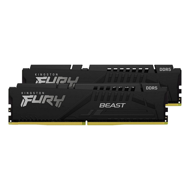 ОЗП Kingston Fury Beast DDR5 2x32GB 6000MHz Black (KF560C30BBEK2-64)