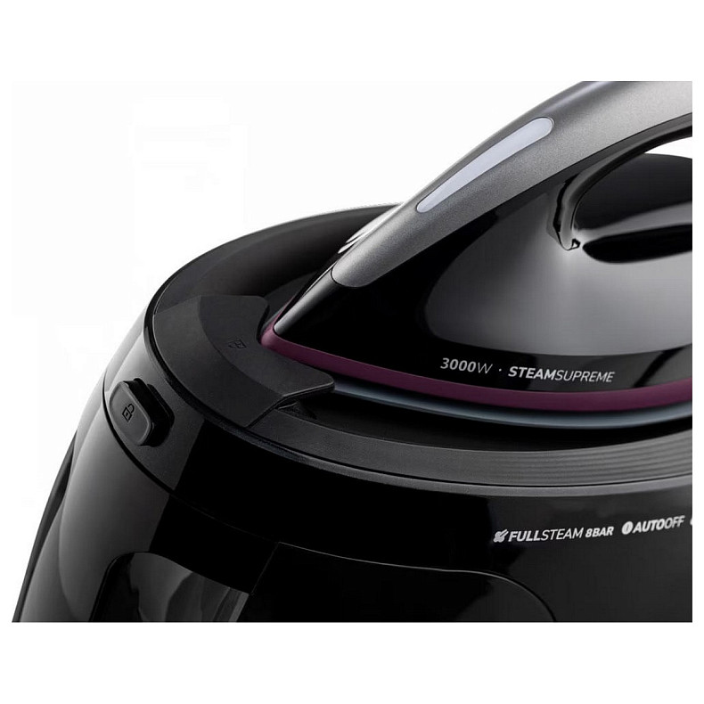 Праска-парогенератор Gorenje, 3000Вт, 1500мл, паровий удар -160гр, дисплей, керам. підошва, чорний