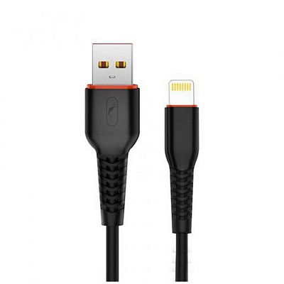 Кабель SkyDolphin S54L Soft USB - Lightning 1м, Black (USB-000428)