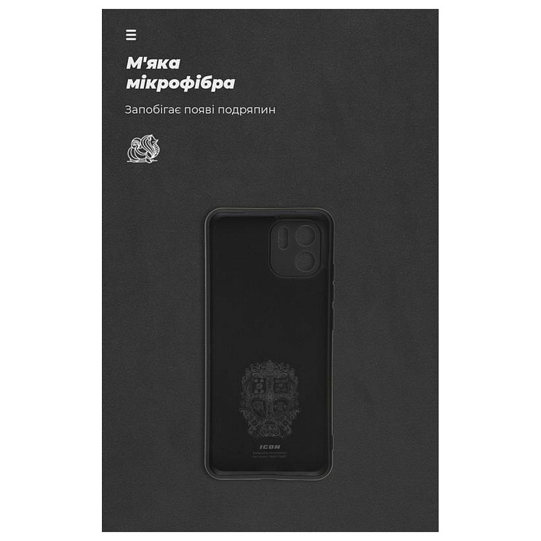 Чохол-накладка Armorstandart Icon для Xiaomi Redmi A1 Camera cover Black (ARM62838)