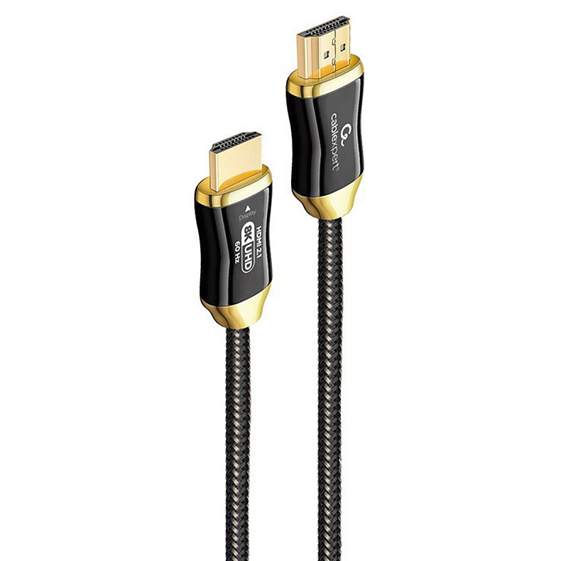 Кабель оптичний (AOC) HDMI V.2.1, 8К 60Гц/4К 120Гц, позолочені конектори, 10 м