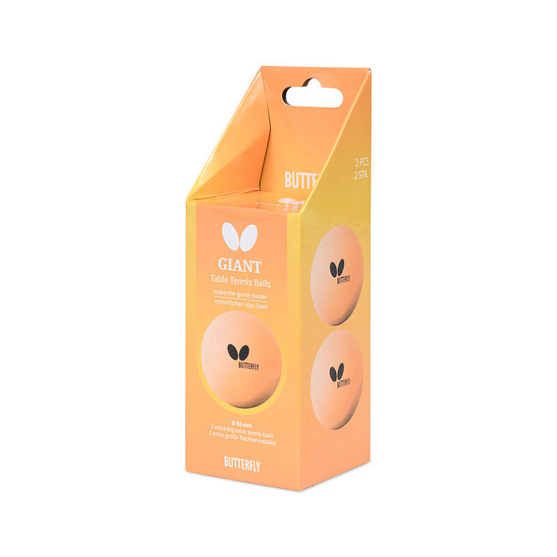 Мячи для настольного тенниса Butterfly Giant Balls 2шт (7012790155)