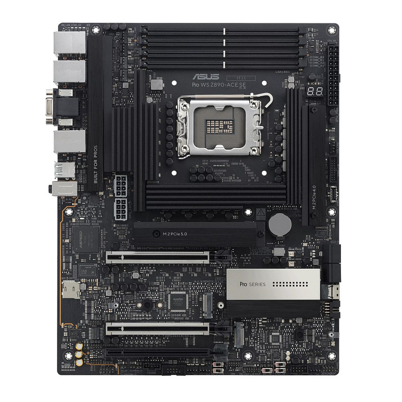 Материнская плата ASUS PRO WS Z890-ACE SE s1851 Z890 4xDDR5 M.2 HDMI USB Type-C D-Sub Wi-Fi BT ATX