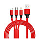 Кабель XoKo SC-330 USB-Lightning/microUSB/USB Type-C, 1.2м Red (SC-330-RD)