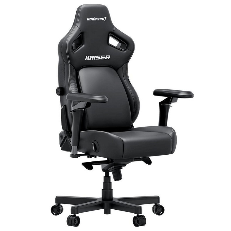 Кресло игровое Anda Seat Kaiser 4 V2 Elegant Black PVC Size XL (AD12YDDC-XLL-20-B-PV/C-03)