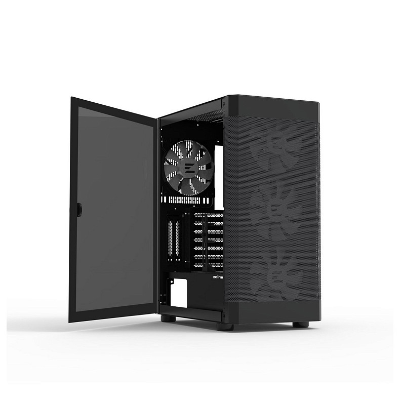 Корпус Zalman I4 TG без БП, 2xUSB3.0, 1xUSB2.0, 4x140мм RGB, VGA 320мм, LCS ready, TG Side Panel, AT