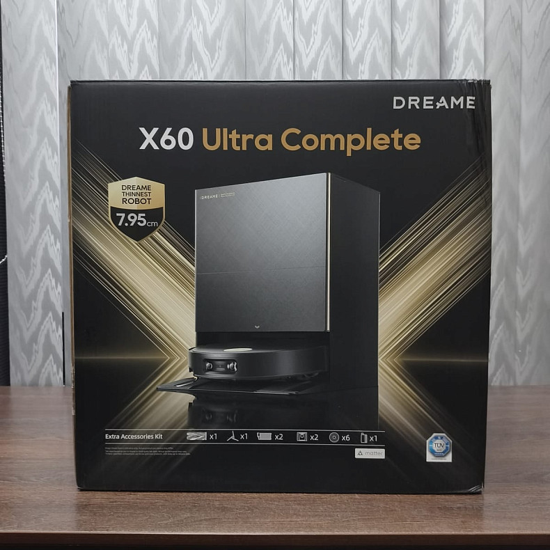 Робот-пилосос миючий Dreame X60 Ultra Complete Black - Уцінка