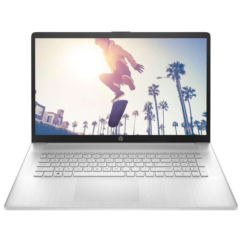 Ноутбук HP 17-cp2039ru 17.3" FHD IPS AG, AMD R5-7520U, 16GB, F1TB, UMA, DOS, серебристый