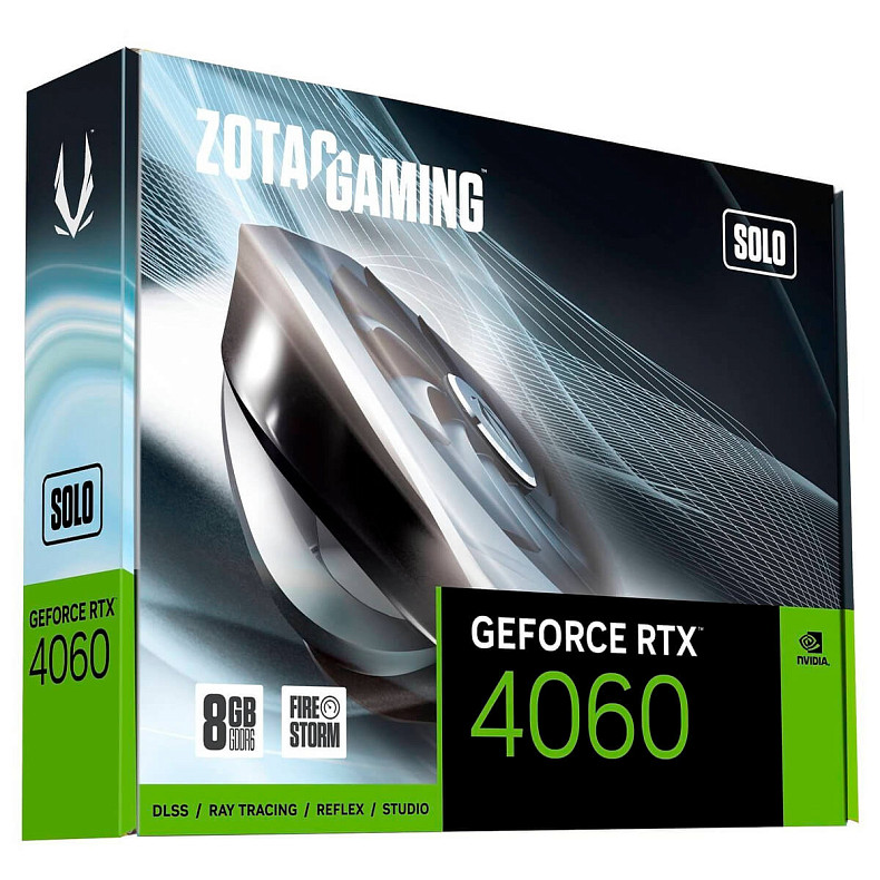 Видеокарта ZOTAC GeForce RTX 4060 8GB GDDR6 Solo (ZT-D40600G-10L)