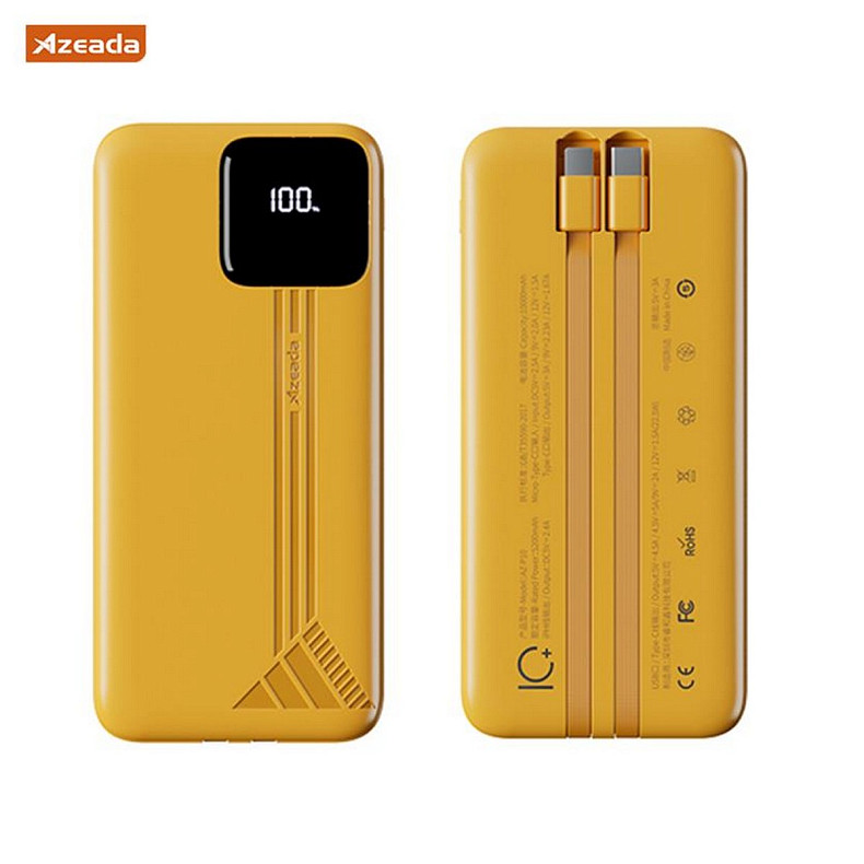 Універсальна мобільна батарея Proda Azeada Shilee AZ-P10 10000mAh 22.5W Yellow (PD-AZ-P10-YEL)