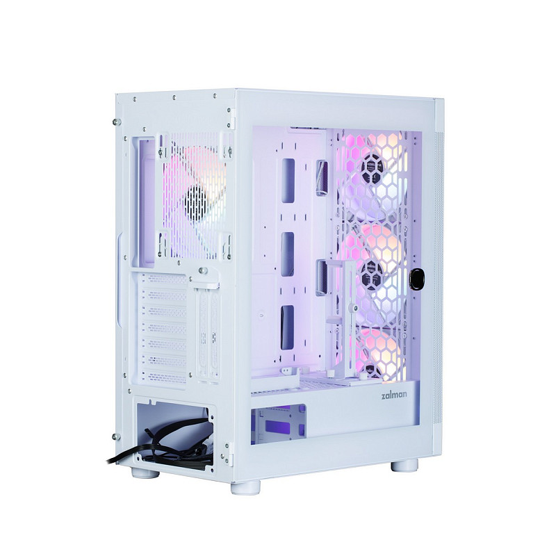 Корпус Zalman I4 TG без БЖ 4x140мм RGB VGA 320мм LCS ready TG Side Panel ATX біл