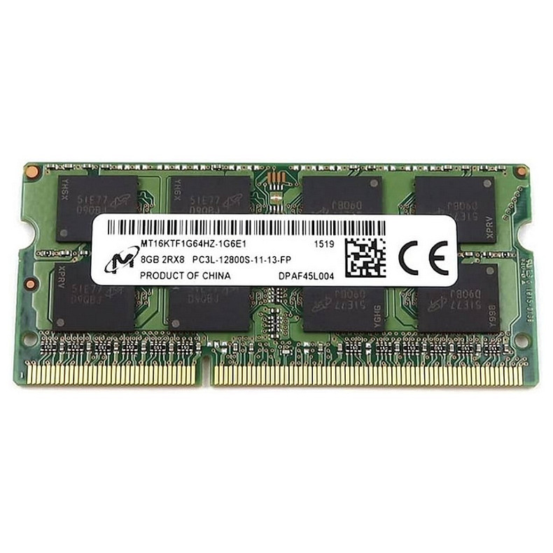 Модуль пам'яті SO-DIMM 8GB/1600 DDR3L Micron (MT16KTF1G64HZ-1G6P1)