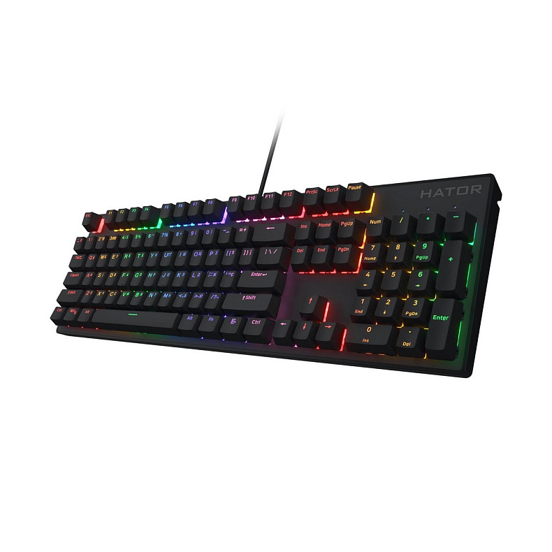 Клавіатура Hator Icefall Mecha Rainbow Black (HTK104UA)