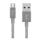 Кабель Mixit Metallic Belkin USB - MicroUSB 3 м Grey (F2CU021bt10-GRY)