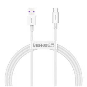 Кабель Baseus Superior Fast Charging USB-USB-C, 2м White (CATYS-A02)