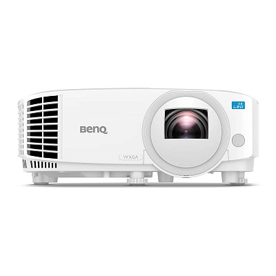 Проектор BENQ LW500ST, LED, короткофокусный, DLP, WXGA, 2000Lm, 20000:1, HDMI, белый