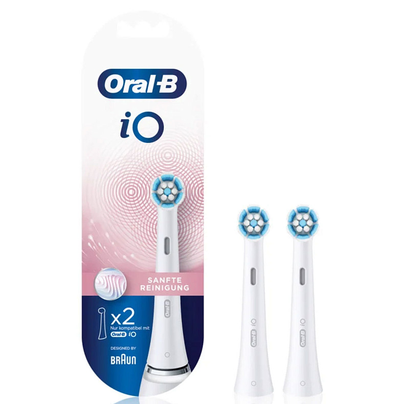 Насадка для зубной щетки Braun Oral-B iO RB Gentle Care Белые (2)