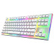 Клавиатура HATOR Gravity X TKL orange (HTK551) white, US Layout