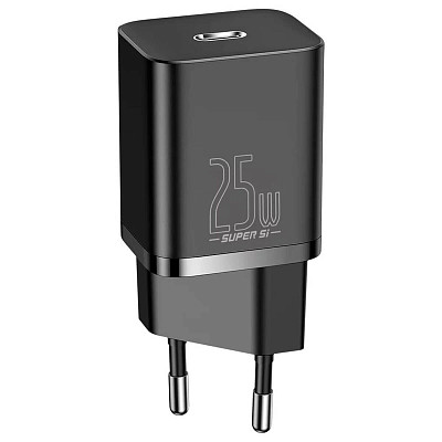 Сетевое зарядное устройство Baseus Super Si Quick Charger 1C 25W EU Black (CCSP020101)