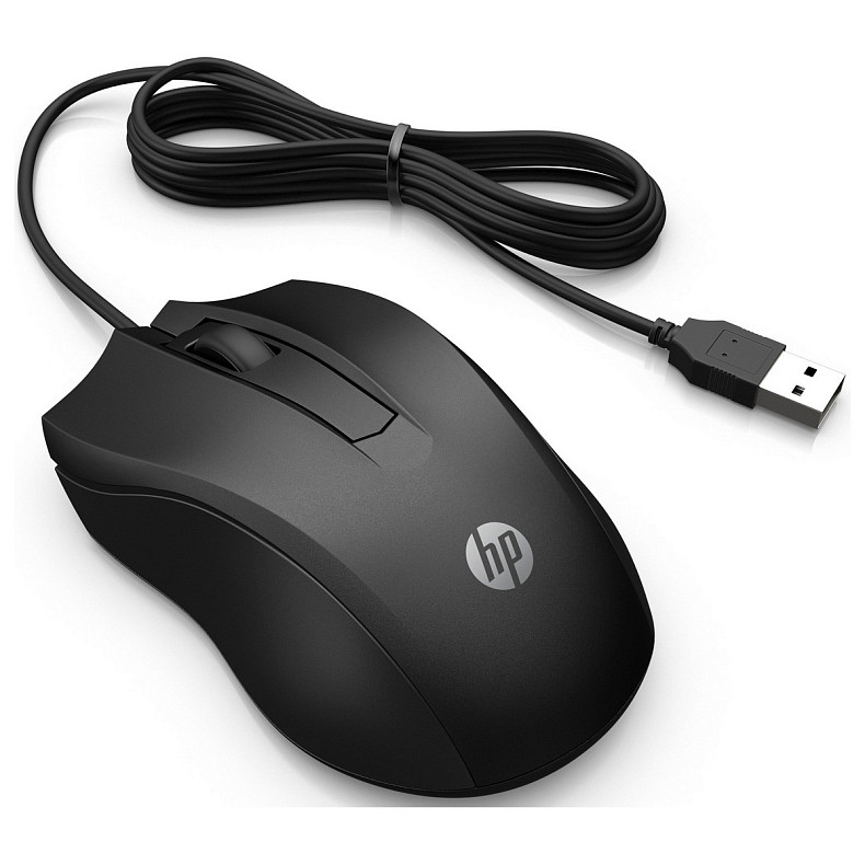 Мышка HP 100 USB Black