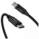 Кабель USB 3.1 Gen2 Type-C M-M, 2.0 м, (100W,4K60Hz) оплетка, черный Choetech