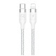 Кабель Usams US-SJ350 USB Type-C - Lightning, 1.2 м, White (SJ350USB02)