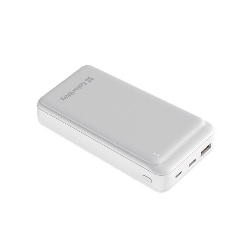 Универсальная мобильная батарея ColorWay Slim 20000mAh White (CW-PB200LPG3WT-PD)