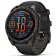 Спортивний годинник GARMIN Fenix 8 47mm AMOLED Sapphire Carbon Gray DLC Titanium with Black Silicone Band