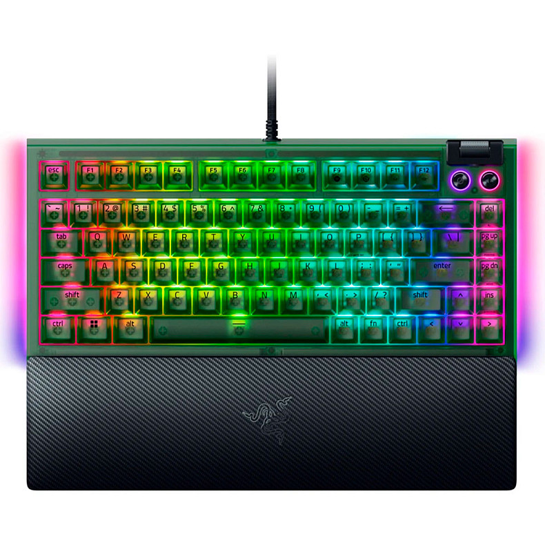 Клавіатура RAZER BlackWidow V4 75%, Phantom Green (RZ03-05003300-R3M1)