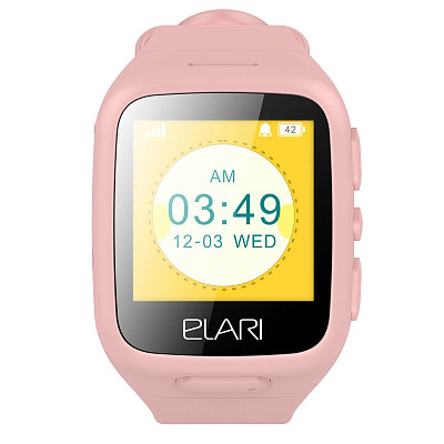 Детские часы-телефон Elari KidPhone Pink с LBS-трекером и цветным дисплеем (KP-1PK)