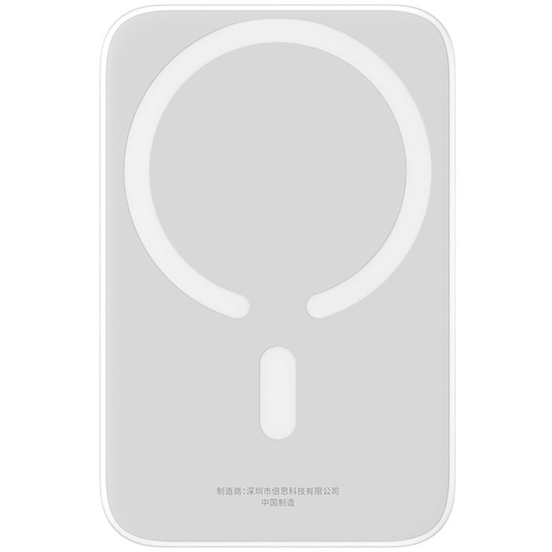 УМБ Baseus Magnetic Wireless Mini Air 6000mAh 20W PD,QC, USB-C In/Out, Qi-15W White